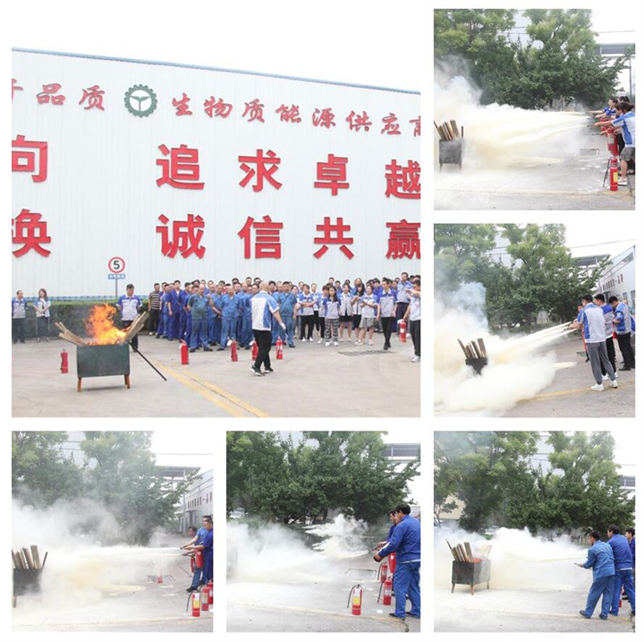 隨后，集團消防安全員為廣大職工講解滅火器和消防水槍的使用方法，并現場演示。廣大員工積極參與到教學演練當中，進一步鞏固消防培訓知識。